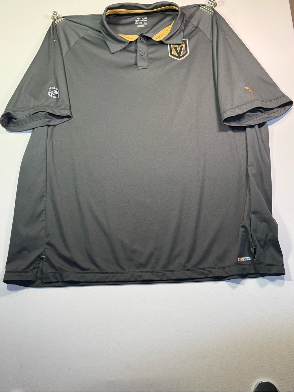 Fanatics Vegas Golden Knights Black and Gold Polo SKU 0153